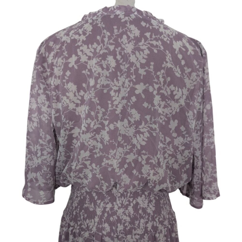 Rokoko Floral Maxi Dress Womens Size Large Purple Lined Cottagecore NEW - Picture 11 of 11